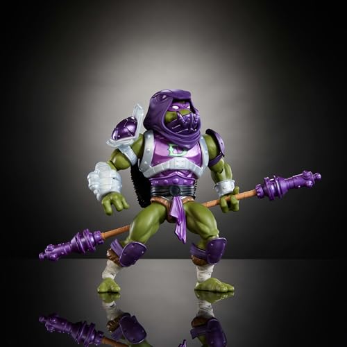 Mattel figurine MOTU x TMNT Donatello – 14 cm - vue 4