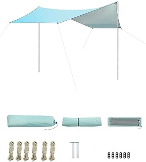 Jethrora Barraca ao ar livre Protetor Solar Sombra Dossel Quadrado Impermeável Tenda Quadrada Pano Oxford Camping Dossel de Piquenique Tenda de Sombra Dossel