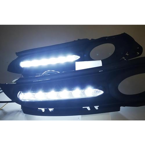 BAKUGO 2 pçs LED luz de neblina luz de neblina luz de seta DRL para Honda HRV HR-V Vezel 2015 2016 2