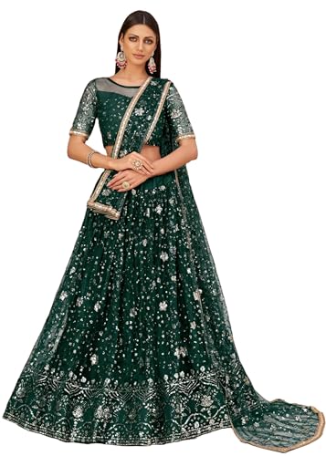 Lehenga 12512 filet papillon à effet miroir pour briller lors des mariages