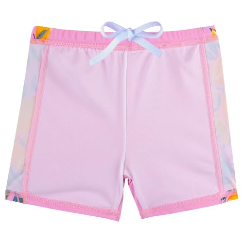 Image of Girls Two Piece Swimsuit Floral UPF 50+ Rash Guard Set Kids Beach Swimwear