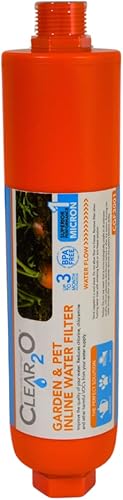 Clear2O Filtro de manguera de agua para jardín y mascotas, reduce el cloro, el plomo, los metales pesados, ideal para agricultores orgánicos