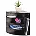 SteelMaster 4-Way Corner Organizer, 5 Compartments, 11" x 13" x 11", Steel, Black