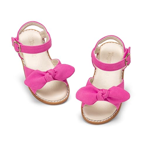 Image of Girls Dress Sandals Comfy Hook and Loop Summer Shoes for Toddlers
