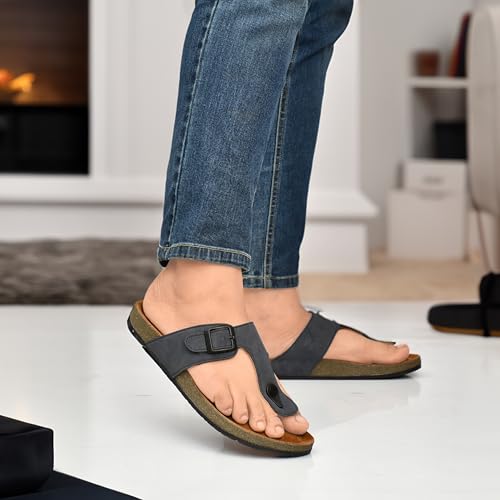 Image of HEALTH FIT Comfortable & LightWeight | Fashionable & Everyday Stylish & Durable Design Slip-on Style Flip Flops for Gents HF3078