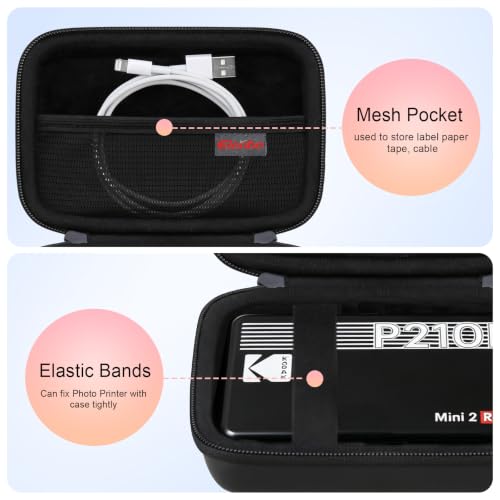 Image of Elonbo Carrying Case for KODAK Mini 2 Retro 2x3 Portable Photo Printer