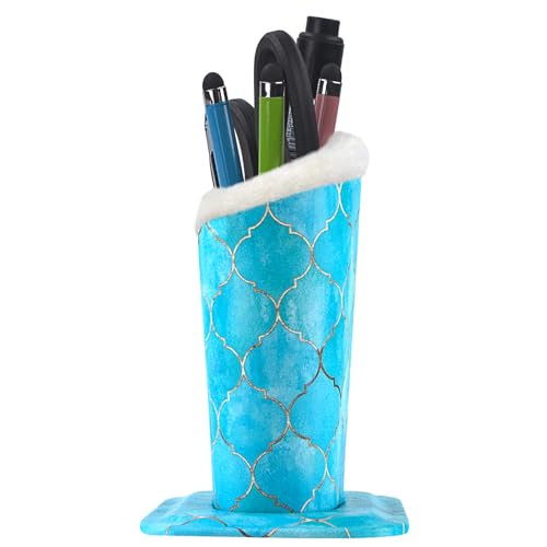 Image of Pack of 2 Plush Lined Eyeglasses Holder Stand Protective Glasses Case For Desks Or Nightstands