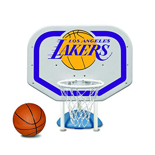 Poolmaster 72944 Los Angeles Lakers NBA Pro Rebounder-Style Poolside Basketball Game