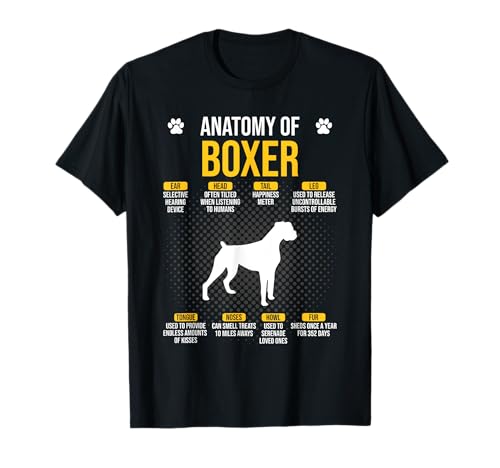 Anatomy Of Boxer Dog Lover Camiseta