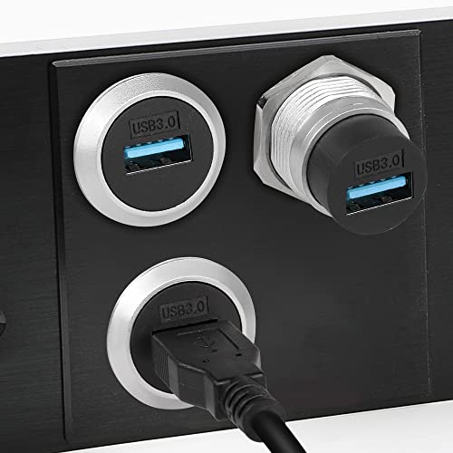 Adaptador USB3.0 panel macho a macho para montaje fijo miniatura 4