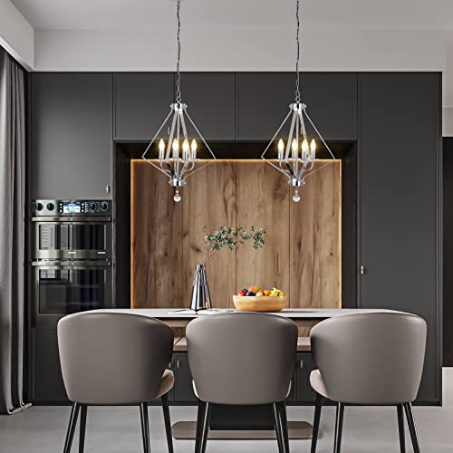 Lustre en cristal rétro de cuisine pour un éclairage clair