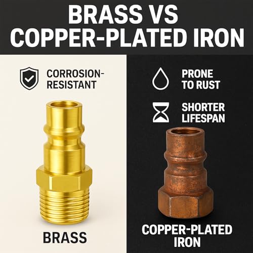 TL TOOLEGIN 1/4" Air Hose Fittings, 36 pcs Quick Connect Air Compressor Accessories Kit, Air Compressor Fittings with A Sturdy Storage Case, 300 PSI