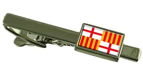 Clip de Corbata de la Ciudad de Barcelona y Bandera de España