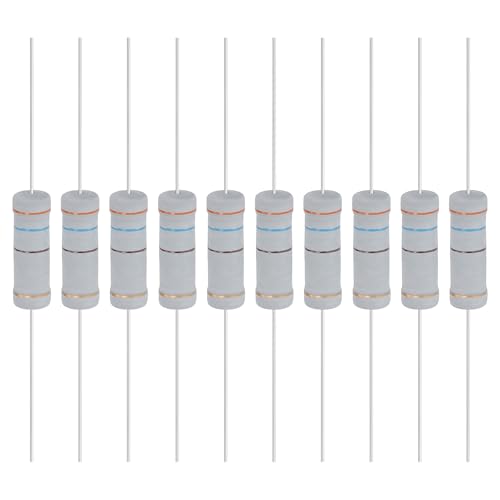 YOKIVE 10 Pcs 360 Ohm 5 Watts Metal Oxide Film Resistor, 5% Tolerance Resistor Axial Lead | Flame Proof for DIY Electronic Circuits, Audio-Video Projects