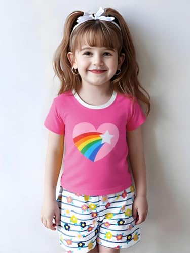 Image of AIWUHE Toddler T Shirts Cotton Summer Tshirts Boys Girls Short Sleeve Tee Tops Casual Graphic Clothes Crew Neck Shirts 2-6Y