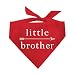 Little Brother with Arrow Dog Bandana (Red, OS 39)