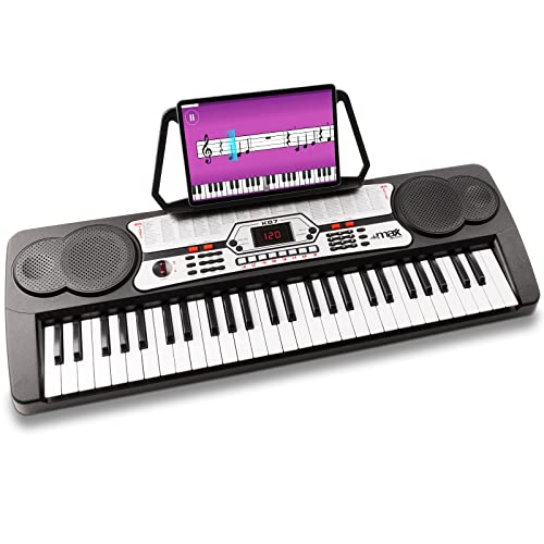 MAX KB7 Clavier électronique pour débutant, Piano numérique 54 touches, Fonction d’enregistrement, 2 haut-parleurs… - Les Beatles, Paul McCartney, John Lennon, RIngo Starr, George Harrison MAX KB7 Clavier électronique pour débutant, Piano numérique 54 touches, Fonction d'enregistrement, 2 haut-parleurs…