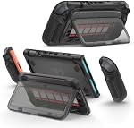 Spigen Designed for Nintendo Switch 2 Case, Snap Switch Shockproof Case with Detachable Game Card Storage, Kickstand, Removable Joycon and Ergonomic Grip - Black