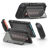 Spigen Switch 2 ケース 着脱式スタンド Joy-Con対応 ゲームカード6枚収納 グリップ力強化 保護カバー ACS09288 (ブラック)