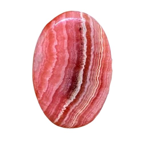 Rhodochrosite naturelle 38x25mm cabochon ovale pour création de bijoux