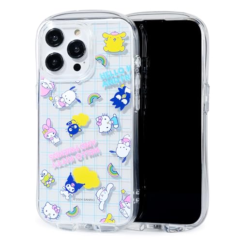 Coque iPhone 15 Pro Max iFace hybride robuste transparente motif Hello Kitty Over The Rainbow