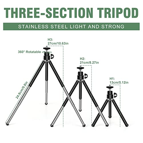 40X60 High Power Monocular Telescope with Smartphone Holder & Tripod, Power Prism Compact Monoculars for Adults, HD Monocular Scope for Bird Watching Hiking Concert Travelling