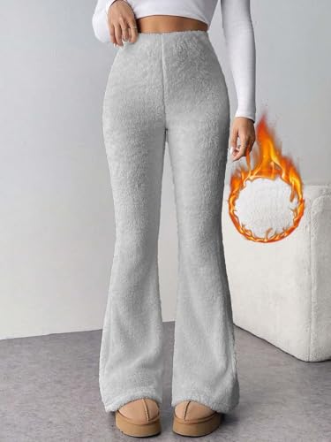 Image of KOTTY Women's Coral Fabric Flared Fit Pant - Super Soft Thermal Design for Stylish Cold Weather Comfort