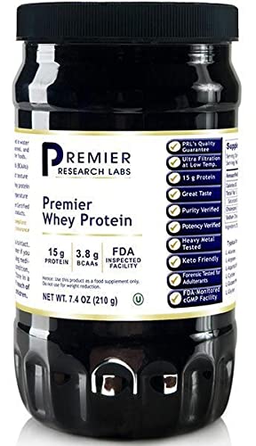 Premier Research Premier Whey Protein, Protein Powder (7.4 Oz), Excellent Quality Source, 15 G Protein, Keto Friendly