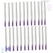 Beaupretty 100pcs Fiberglass Nail Tips for Manicure Art Easy Application Extended Fiber Nail Extensions and Shape for Salon Home Use