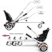 TGHY Hoverboard Seat Attachment Go Kart Conversion Kit Transforming Self Balancing Scooter into Go-Kart Adjustable Length Compatible for 6.5'' 8'' 10'' Fits for Kids and Adults,White