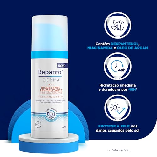Bepantol Derma Kit Hidratante Facial Noturno e Hidratante Facial Diário FPS 25, Restaura e Revitaliz