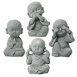 Décoration d'intérieur : la figurine de moine est de taille compacte, ce qui permet un gain de place et une décoration réussie pour votre maison