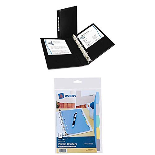 Avery 27257 Mini Durable Binder with Round Rings, 5 1/2 x 8 1/2, 1