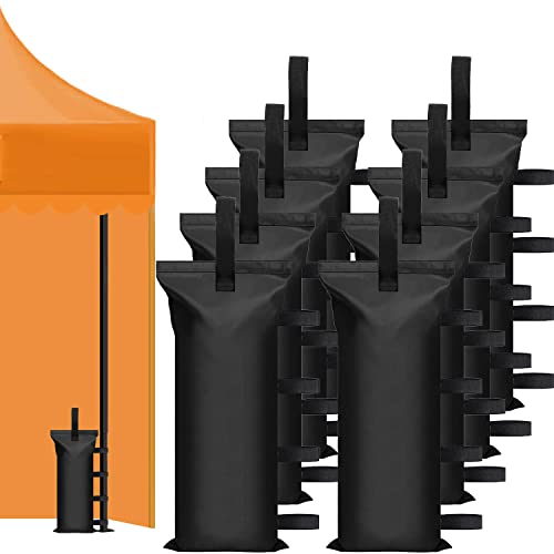 Ialnai 230 Lbs Canopy Weights Sand Bags For Canopy Outdoor Advertising Tent Sunshade Fixed Windproof Pop Up Canopy Tent（No Sand) Black (8-Pack) #TOP7