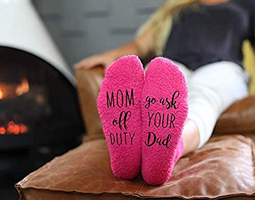 Humor Us Home Goods Funny Socks For Women - Pink Fuzzy Socks In Cupcake Packaging - Novelty Socks For Her - Cute Birthday Gifts For Women #TOP3