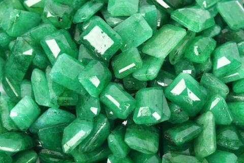 Miniatura 2 de GEMHUB Piedras preciosas sueltas para la fabricación de joyas 350.00 quilates en forma de esmeralda verde esmeralda 20 piezas de piedras preciosas
