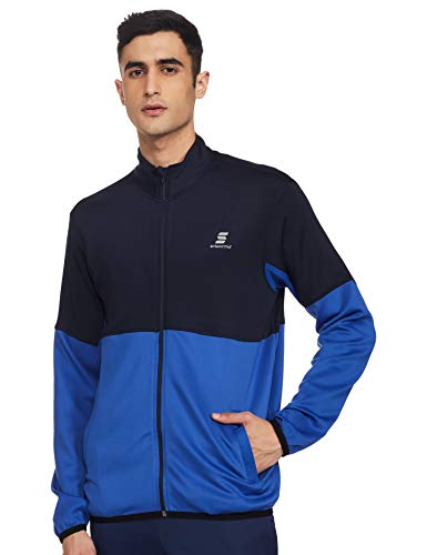 Amazon Brand - Symactive Men Sweatshirt Warm Up Jacket (SYK-06_Navy_Large)