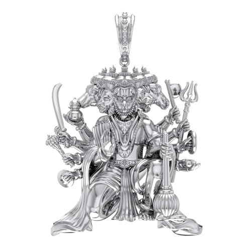 Pendentif argent Hanuman pour attirer la bonne santé et la richesse au quotidien