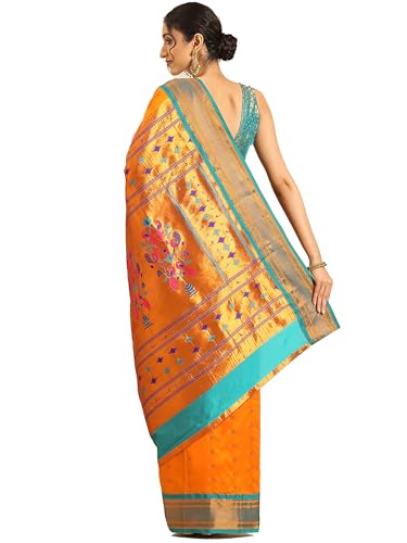 Varkala Silk Sarees paithani silk saree – image 3