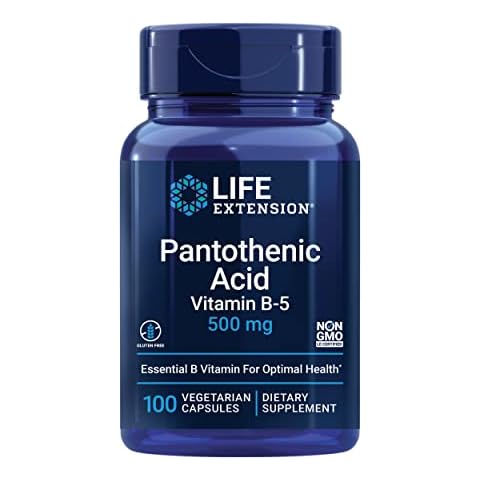 Life Extension Pantothenic Acid 500 mg Cover