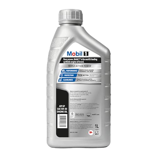 Image of Mobil 1 5W30 Fully Synthetic Engine Oil (1 L)