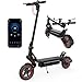iScooter W8 Trottinette Électrique Adulte,Autonomie 45km,Trottinette Électrique Pliable Tout-Terrain avec Pneus Antidérapants,Suspension à Ressort,Écran LCD,Application Mobile