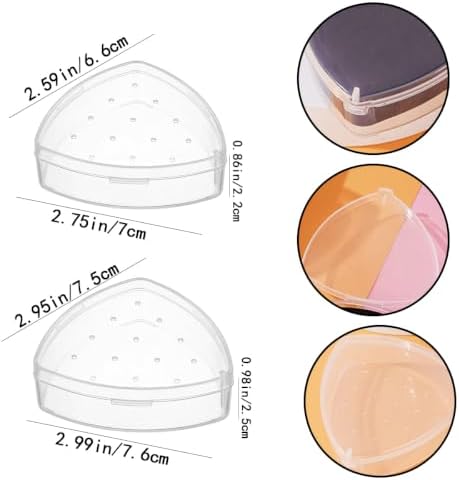 Makeup Sponge Holder, Compact Lightweight Accessory for Travel and Daily Use - 6 Triangle detail image