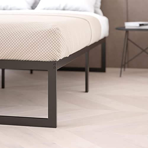Flash Furniture Lana 14 Inch Metal Platform Bed Frame - No Box Spring Needed With Steel Slat Support And Quick Lock Functionality (King) #TOP4