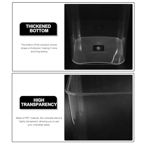 Seau de rangement pour parapluies PET Uonlytech élégant pour entrée et couloir
