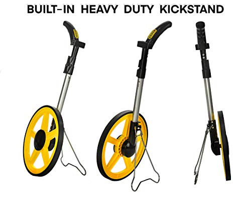 Adirpro Digital Distance Measuring Wheel - Large Digital Lcd Display - 12 Commercial Grade Feet-Inch - Free Carrying Bag #TOP3