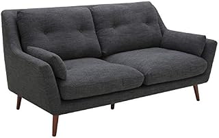 Rivet Brooker Down-Filled Mid-Century Sofa, 76"W, Quarry
