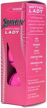 Srixon Soft Feel Lady 8 Pink AlignXL Golf Balls