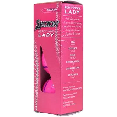 Srixon Soft Feel Lady 8 Pink AlignXL Golf Balls
