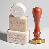Velba Custom Soap Stamp for Handmade Soap - Personalized Logo & Name Design for DIY Soap Making, Essential Branding Tool for Crafters & Gift Making